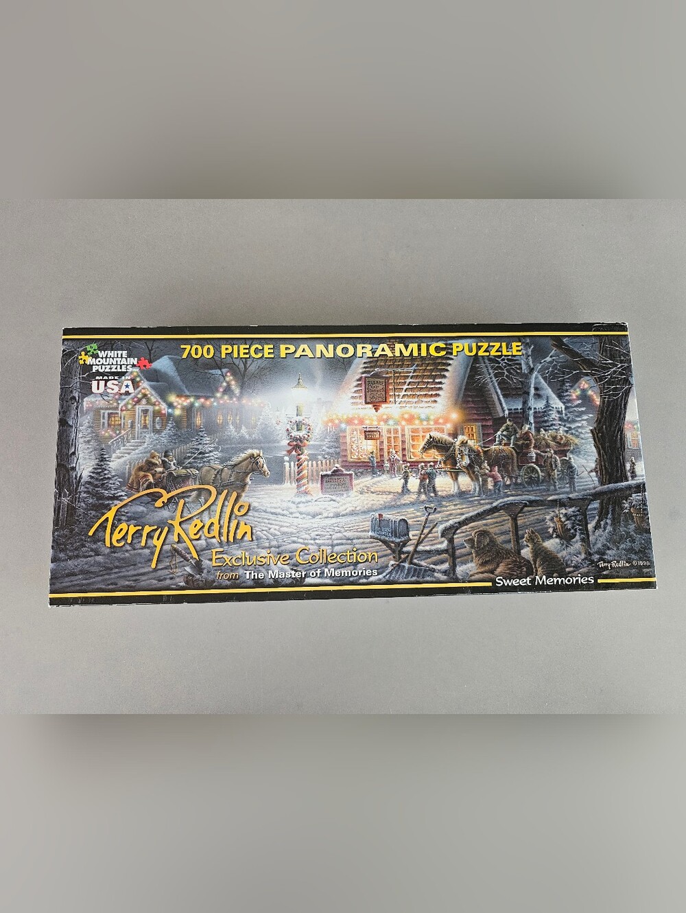 White Mountain Terry Redlin Sweet Memories Panoramic 700 Piece Jigsaw Puzzle '98